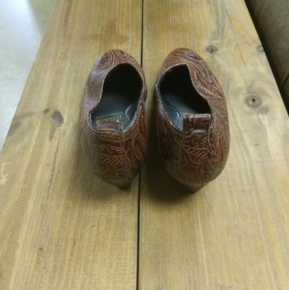 Women's TicTacToes Brown Leather Uppers Shoes Size 7 1/2 7.5 Tic Tac Toes - Picture 5 of 6